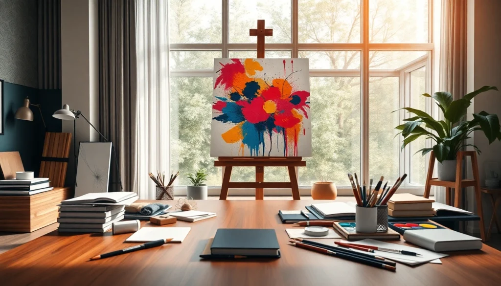 Créer du bonheur et du design avec fredericjulien-design.fr dans un atelier d'art inspirant