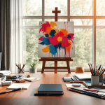 Créer du bonheur et du design avec fredericjulien-design.fr dans un atelier d'art inspirant