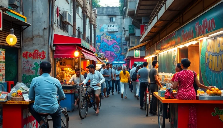 Experience the vibrant culture of Mumbai at https://www.mumbaikarsperspective.com with locals enjoying street life.