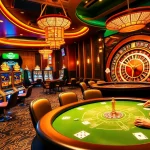 Experience thrilling online gambling action and vibrant casino life at https://9dbett.com.br, featuring poker tables and slot machines.