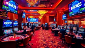 Experience the thrill of online betting at salad6688 with vibrant casino games and live action.