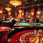 Experience thrilling gaming at https://Ok365.ru.com/ showcasing elegant players enjoying casino games.
