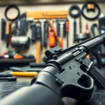 Enhance your firearm with the super safety ar15 kit showcasing its detailed components.