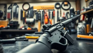 Enhance your firearm with the super safety ar15 kit showcasing its detailed components.