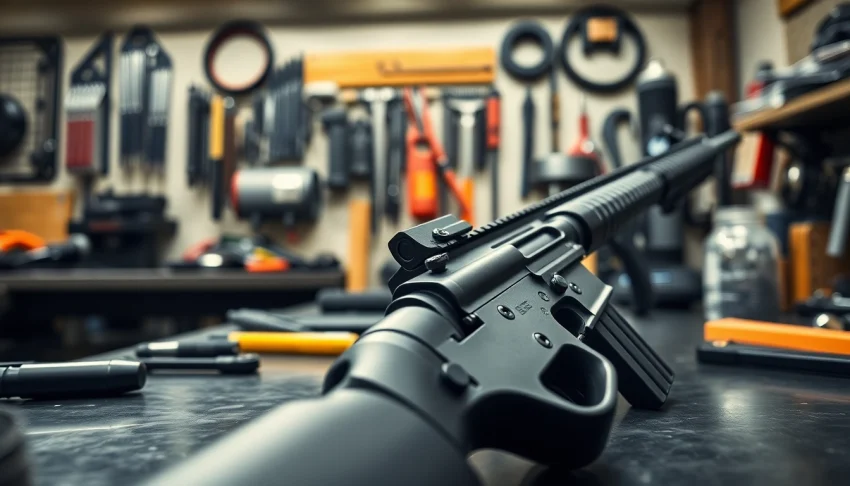 Enhance your firearm with the super safety ar15 kit showcasing its detailed components.