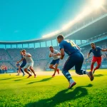 Capture the excitement of cricket at https://thesportstribune.in with vibrant players and cheering fans.