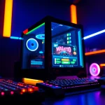 Menggambarkan pengalaman bermain walettoto dengan pengaturan gaming yang modern dan canggih.