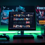 F8BET esports betting interface showcasing gaming excitement and promotions.