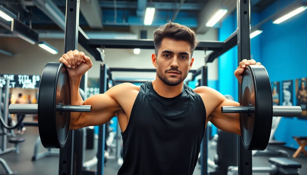 Exercice sur un rack de musculation professionnel sur instasupertonio.fr pour ceux qui souhaitent s'entraîner sérieusement.