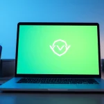 快连VPN application interface displayed on a modern laptop, emphasizing user-friendly design and security features.