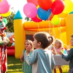 Engaging outdoor birthday party scene showcasing entertainment options from https://www.tcspecialentertainment4u.com.