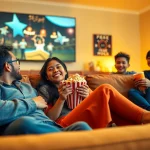 สนุกกับการดูหนังออนไลน์ ที่บ้านร่วมกับครอบครัวในบรรยากาศที่อบอุ่น
