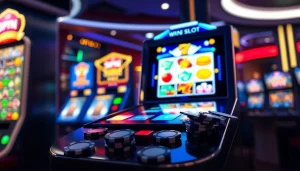 Mengakses GAME SLOT ONLINE melalui PLANET77 LINK dengan grafis menarik dan suasana kasino digital.