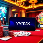 Experience the thrill of gambling with "tải vmax" in a vibrant casino setting featuring roulette, cards, and jackpots.