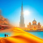 Things to do in United Arab Emirates, featuring Burj Khalifa, desert adventures, and cultural landmarks.
