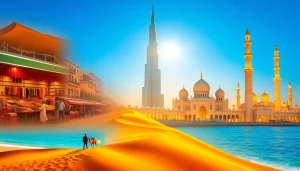 Things to do in United Arab Emirates, featuring Burj Khalifa, desert adventures, and cultural landmarks.