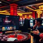 Experience the excitement of gambling with Betsson's online interface and vibrant casino elements.