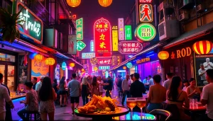Experience 베트남밤문화 with vibrant nightlife, lively bars, and colorful street ambiance.