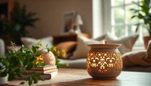 Discover the elegant wax warmer from https://www.scentswarmers.com enhancing your cozy living space.