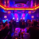 Enjoy the vibrant nightlife at Club sxm, featuring stylish patrons, live performances, and premium cocktails.