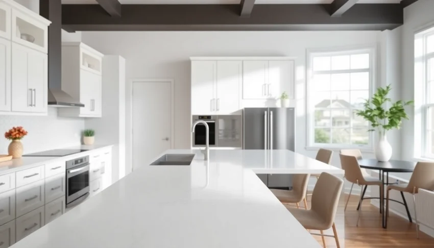 Transform your space with this modern home renovation kitchen design featuring bright and inviting elements.