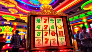 Menangkan permainan mahjong ways 2 slot di kasino dengan simbol berwarna-warni dan suasana yang meriah.