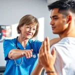 Helping athletes recover with expert therapy at https://www.fhpts.com in a bright clinic.