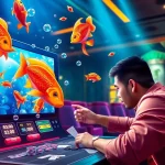 Engaging scene of bắn cá đổi thưởng online gameplay, showcasing vibrant fish and user interface elements.