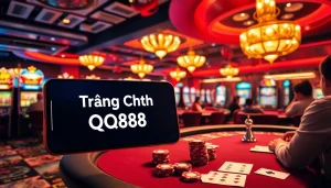 Experience the thrill of gaming at Trang Chủ QQ88 with dynamic tables and vibrant slot machines.