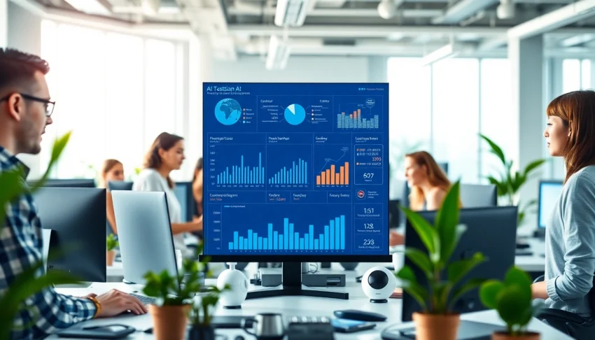 Visualize the connector of advanced testing features on https://benchbot.ai enhancing conversational AI.