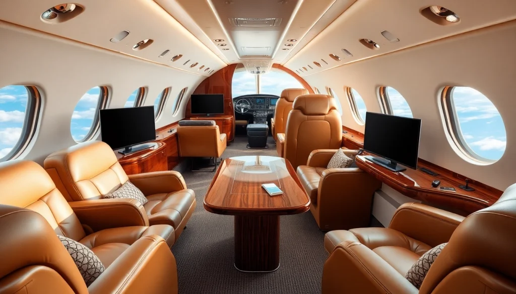 Experience luxury travel with https://flymarquis.com featuring an elegant private jet interior.