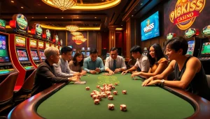 Experience the thrill of 918kiss ori download in a luxury casino setting filled with gaming excitement.