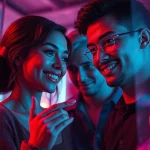 Engaging in ai sex chat free with interactive AI avatars in a vibrant digital space.