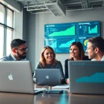 Enhance your SEO strategy with a professional digital marketing team analyzing key metrics.