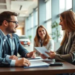 Assurancevoituremonospace.fr offer professional car insurance consultations in a modern office.