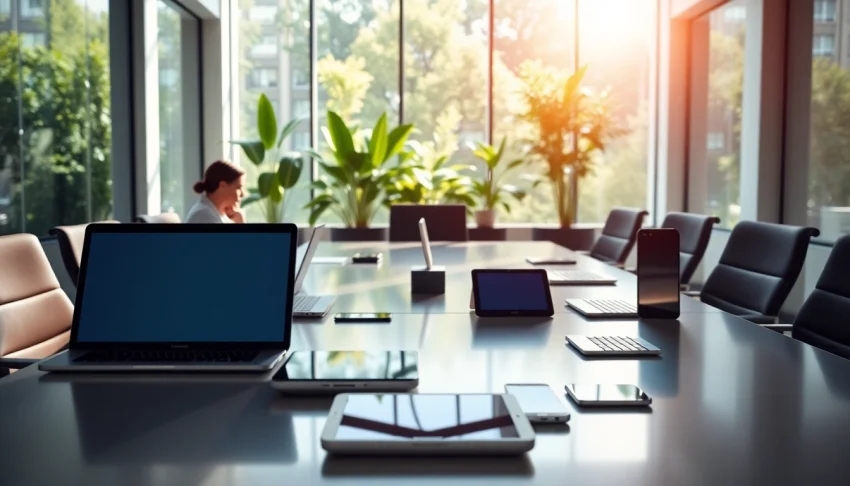 Visualizing smartmetal-fontainebleau.fr's advanced technology in a vibrant office.