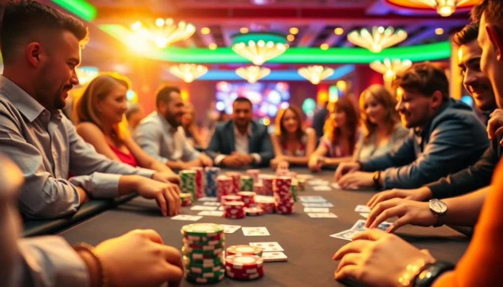 Engage with gaming at https://casinodeets.com featuring vibrant table scene full of excitement.