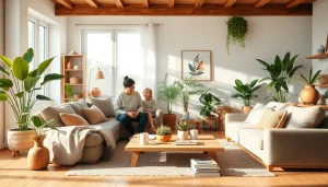 Enhance your home with sustainable ideas at https://sicherlebensraum.de, showcasing a harmonious family living space.