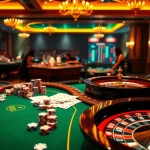 Experience the thrill of ib88 gameplay with vibrant casino tables and engaged players.