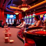 Players enjoying various games at UU88 online casino platform with vibrant visuals