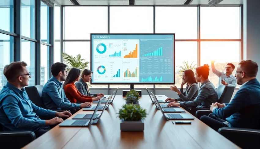 Understanding What is a CRM for WhatsApp through a collaborative business setting with diverse team members.