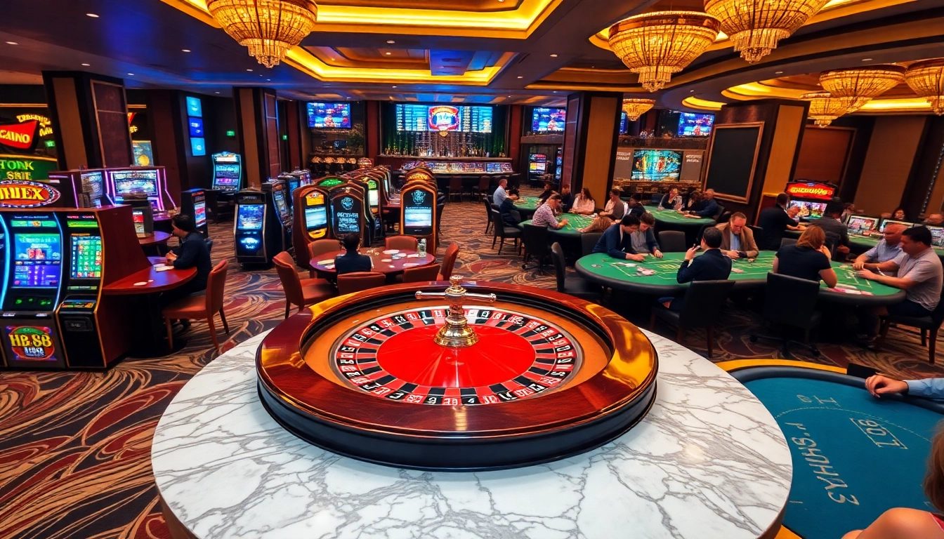 HB 88 casino scene featuring roulette and upscale gaming atmosphere.