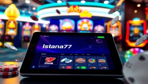 Menampilkan antarmuka Istana777 yang menarik pada perangkat, menggambarkan pengalaman bermain yang seru.