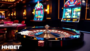 Experience the luxury of Clube VIP HHBET with high-stakes gambling at exclusive tables and slot machines.