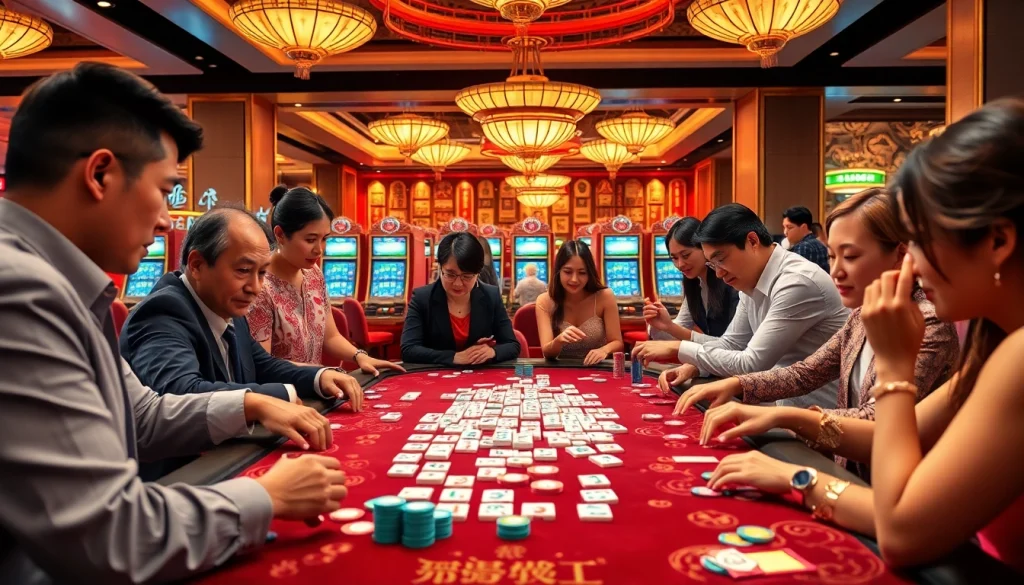 Mahjong Ways 2 gameplay with vibrant casino atmosphere and exciting poker chips.