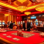 Gamblers play at KKWIN casino tables, enhancing their experience at https://kkwinzz.com/ with excitement and luxury.
