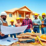 Builders collaborating in Texas to promote the Texas association of builders.