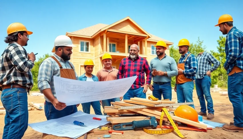 Builders collaborating in Texas to promote the Texas association of builders.