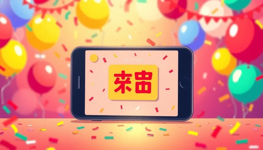 기프티콘 선물 메시지를 전송하는 스마트폰 소개하기.