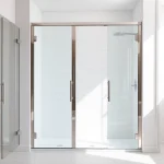 Shower doors uk showcasing elegant glass designs in a contemporary bathroom.